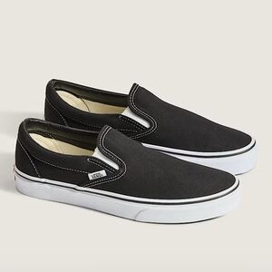 New Vans Men's Black Slip-On Shoes Size 10.5